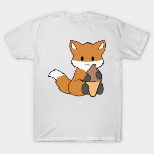 Chocolate Ice Cream Fox T-Shirt